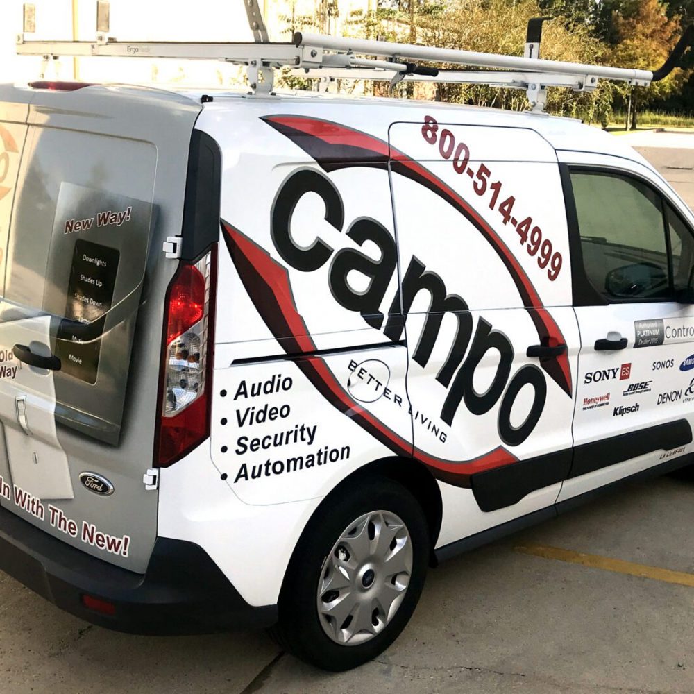 Fleet Graphics Van Logo Wrap Campo