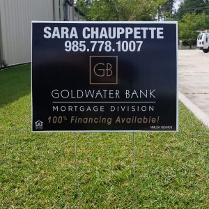 Goldwater Bank Yard Sign